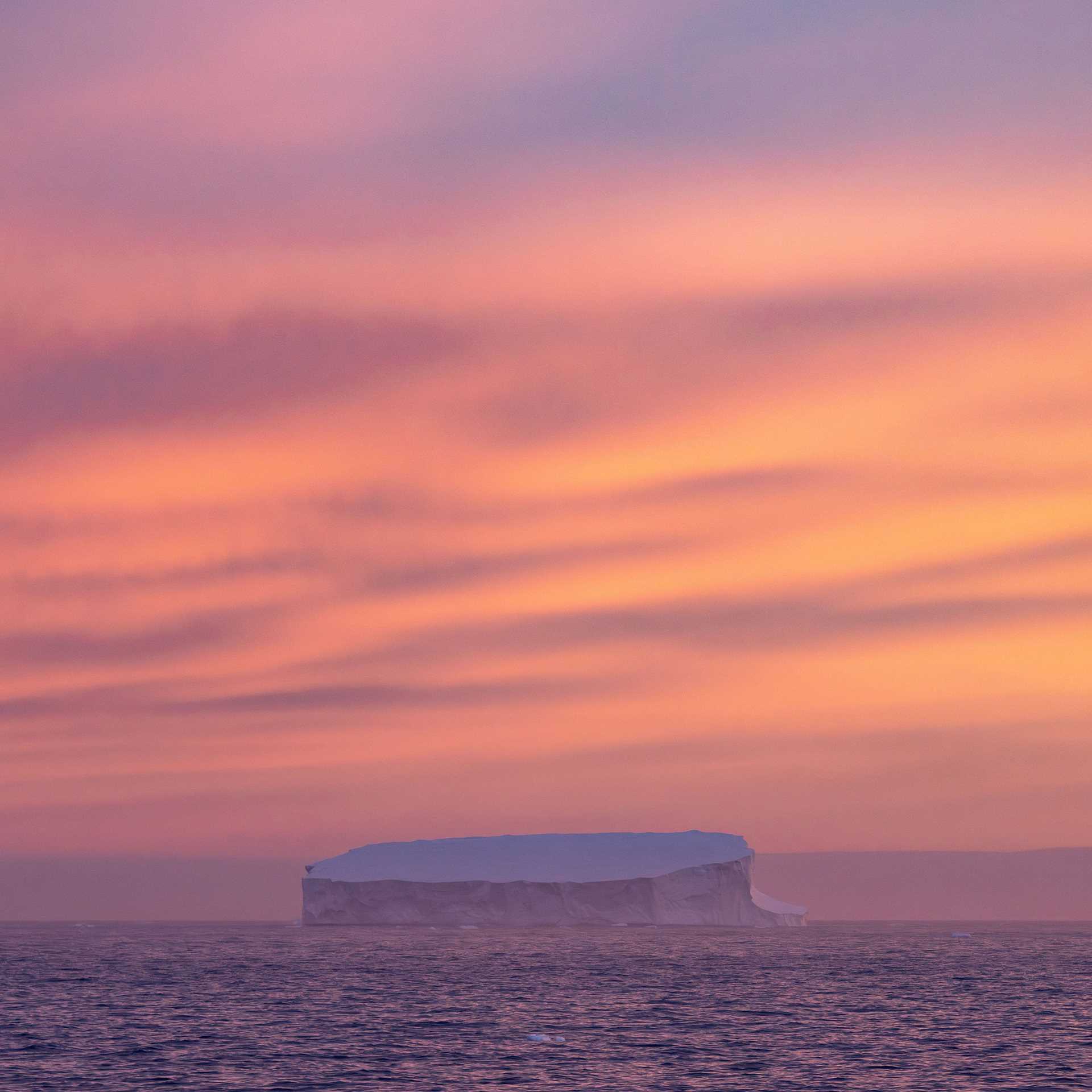 iceberg at sunrise