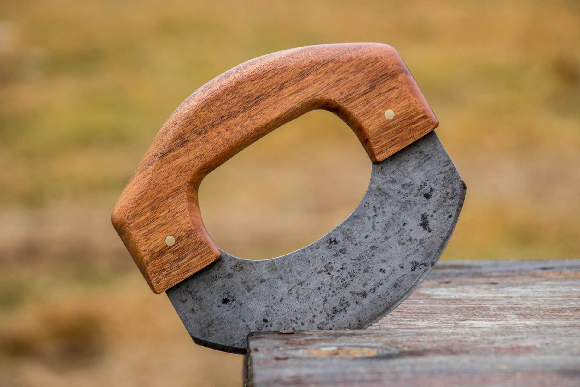 Alaska wooden ulu knife